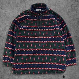 90s Cherokee Abstract Quarter Zip Fleece